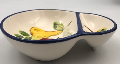 Faireal Alcobaca Olive Dish Ceramic Hand painted From Portugal Numbered 557 - Picture 5 of 6