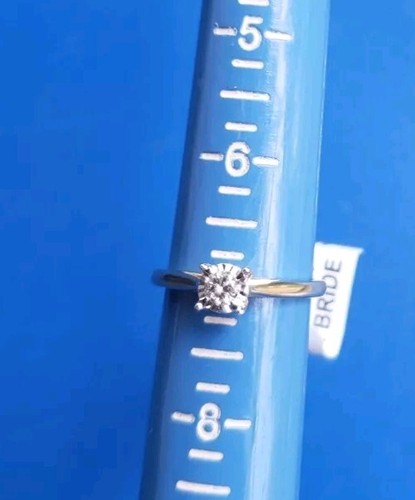 Solid Yellow Gold 10k Forever Engage/Wedding Band Ring. 1/4 CTTW Diamond. Sz 7 - Picture 3 of 6