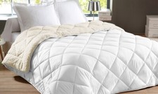 Couette 2 en 1 cocooning été / hiver super doux microfibre respirant