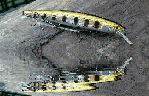 Hechtköder 128SP 128mm 23g 1,5m Tauchen 3D Crazy Toxic Trout Rattler Slim - Bild 1 von 4