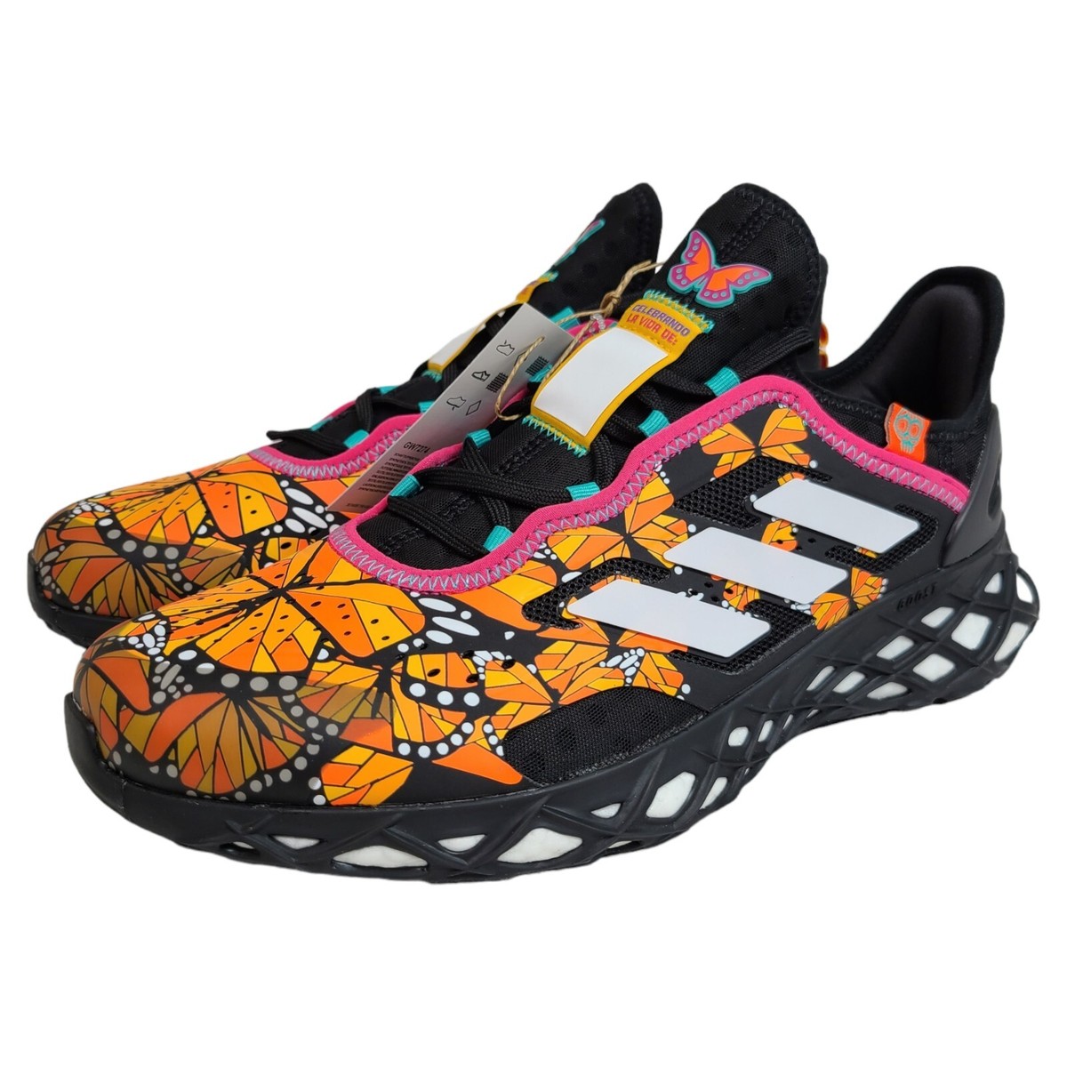 WEB BOOST DÍA DE LOS MUERTOS SHOES US Men\'s Size 12.5 Adidas Web Boost Dia De Los Muertos Athletic Shoes Black  main image 4