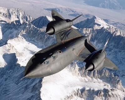 Lockheed SR-71 Blackbird Stealth Bomber Air Force Navy Top Gun Fighter US