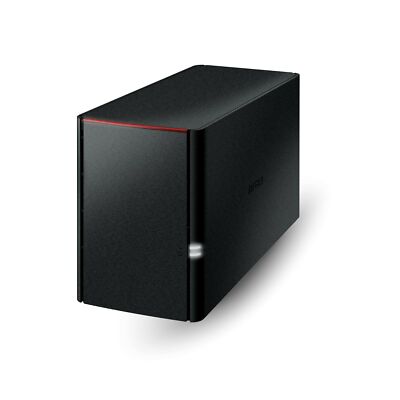 BUFFALO LinkStation 220 4TB NAS Home Office Private Cloud Data Storage with H...
