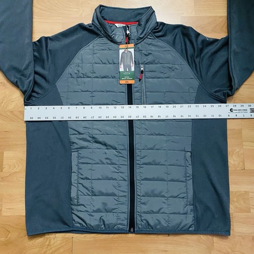 ORVIS Mixed Media Hybrid Jacket Mens 2XL /XXL Gray Stretch Quilted Full Zip NWT - Picture 12 of 15