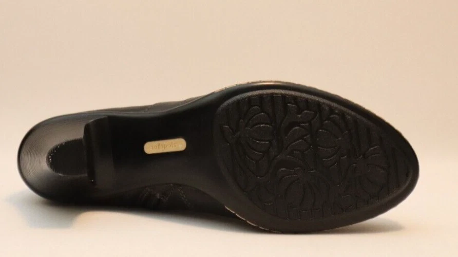 Botas femininas Softspots com zíper tamanho 7,5 M couro preto MSRP $ 90 - Imagem 4 de 4