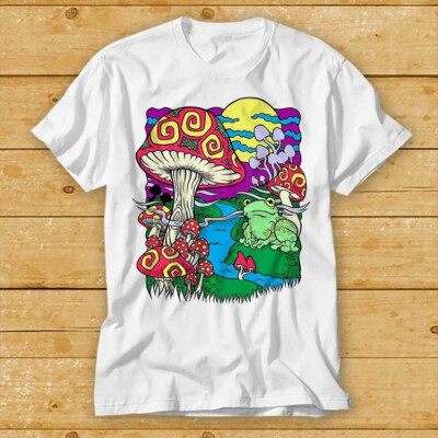 Zauberpilz Frosch Kröte Traum psychedelische Forschung Freiwilligen T-Shirt 2424