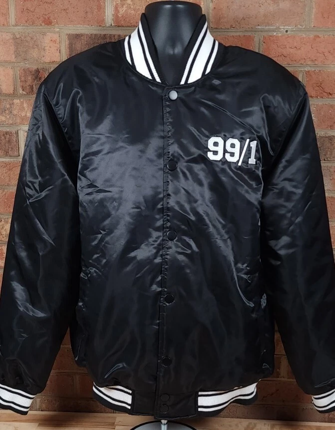 Chaqueta a presión Trackhouse Racing Nascar XL Starter negra satinada para hombre Foto 2 de 4