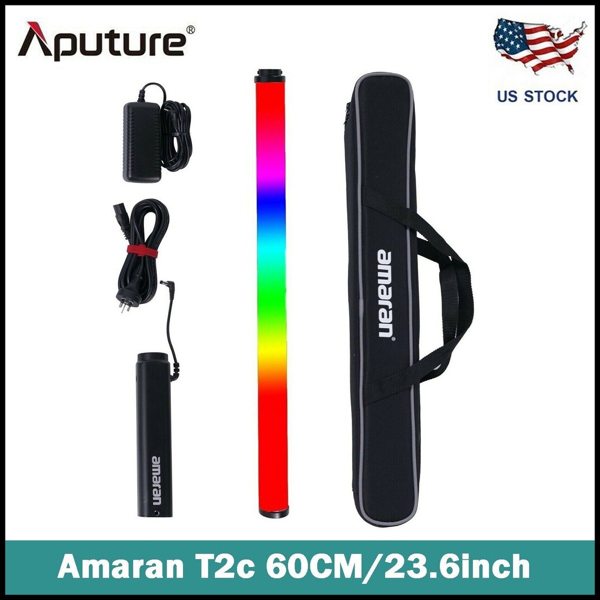 Aputure Amaran T2c RGBWW Full-Color LED Tube Light RGB Video Light 