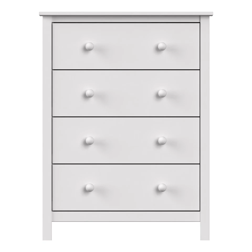 Dresser for Bedroom with 4 Deep Storage Drawers Solid Wood - Image 4 of 4