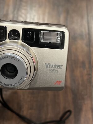 Vivitar 650PZ Data Back AF Point & Shoot 35mm Film Camera Quartz