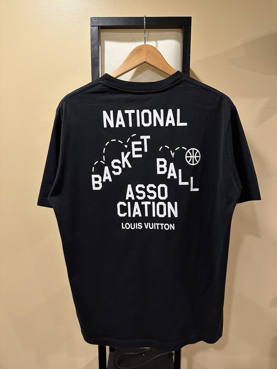 Louis Vuitton x NBA LV Virgil National Association Black Tee Louis Vuitton x NBA LV Virgil National Association Black Tee