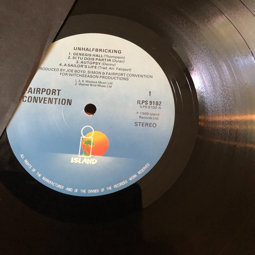 FAIRPORT CONVENTION : Unhalfbricking - REO Island ILPS 9102 - UK 1982 - Bild 3 von 3
