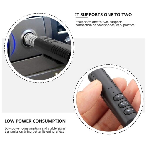 2 Sets Car Mounted Receiver Useful Wireless Audio Adapter Portable Headphones - 第 6/12 張圖片