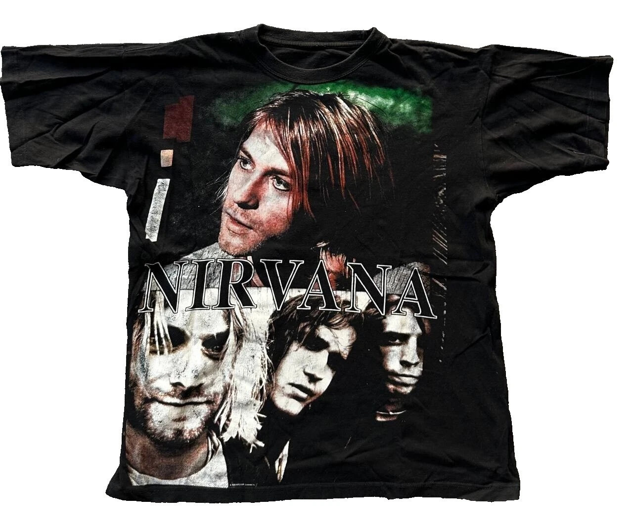 Nirvana Graphic Tee Regular Size Vintage T-Shirts for Men