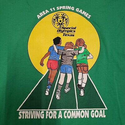 Vintage 90s Special Olympics Texas Single Stitch FOTL T-Shirt Sz XL