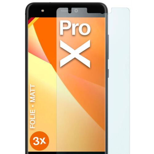 3x Film de Protection Mat pour BQ Aquaris X Pro Écran Feuille à Portée Main 4H - Afbeelding 1 van 7