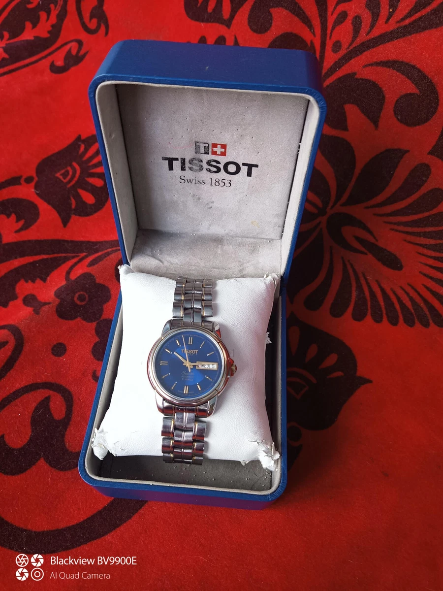 Tissot Seastar automatic Swiss Made. Mens watch blue dial Box. rare