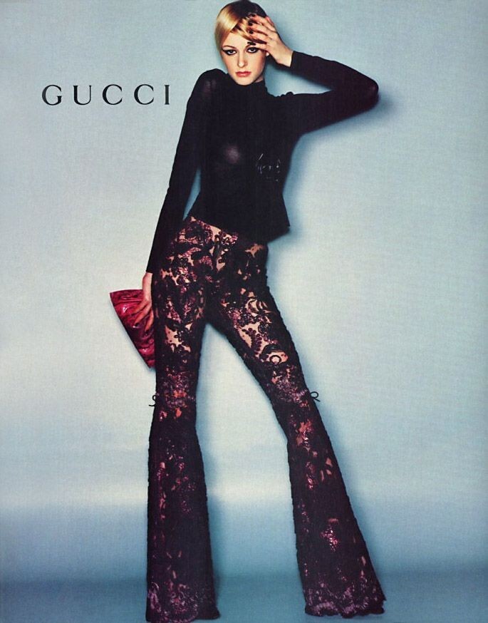 RARE Tom Ford Gucci SS96 Women's Black Lace Pants size 4 | eBay