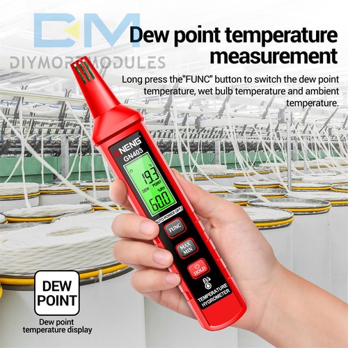 Termómetro digital ANENG GN403 mini temperatura humedad higrómetro °C/°F - Imagen 3 de 24