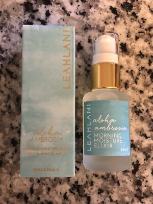 Leahlani Aloha Ambrosia Morning Moisture Elixir 1.01 oz 30ml Full Size ~ NIB!  