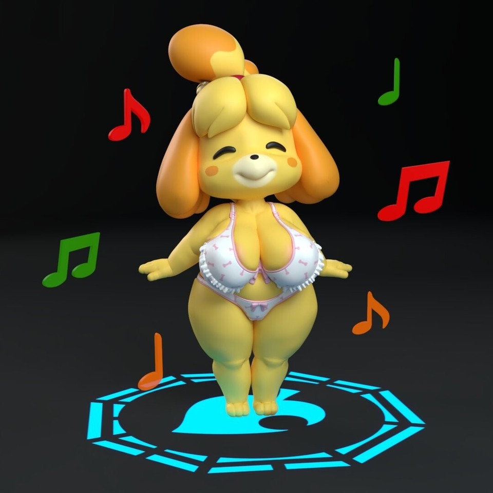 Figura Isabelle (Canela) de Animal Crossing - Escala 1/6 - Kit Garaje