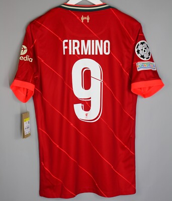 Liverpool FC 21-22 ロベルト・フィルミーノ LIVERPOOL ANFIELD 2021 2022 HOME FOOTBALL SHIRT JERSEY #9 FIRMINO