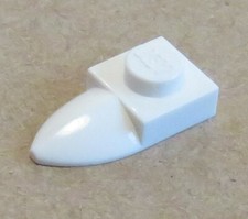 LEGO - Plate / Plate 1 x 1 with Tooth (2 Pieces), White # 49668