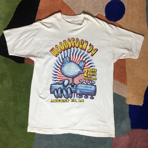 Woodstock XL Concert Shirt 1990s vintage concert t-shirt, vintage, size XL, single stitch, B+ condition