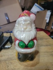 Santa Claus Vintage Christmas Suni Candle Division 6.5โ Made In USA Never Burned