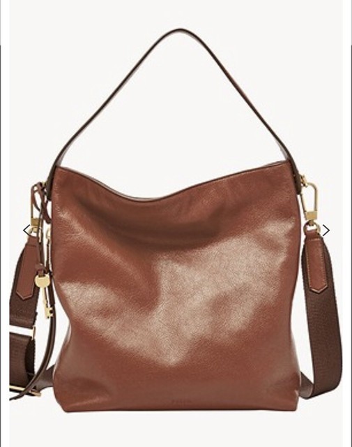 Fossil Maya Small Hobo Black Bag 