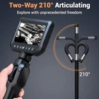Two-Way Articulating Borescope Camera with Light Endoscope Inspection Camera