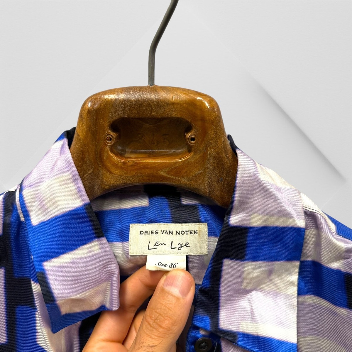Dries Van Noten SS21 Len Lye Abstract Print Shirt Size Dries Van Noten SS21 Len Lye Abstract Print Shirt Size