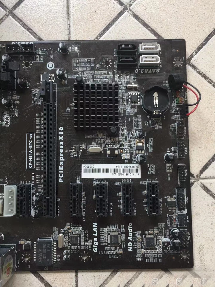 CF-H81A-BTC Motherboard LGA1150 DDR3 Intel H81 PRO Mining w/G1840 CPU/4G RAM US - Image 4 of 4