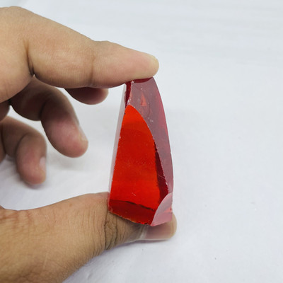 Red Ruby Zircon Crystal Rough 200-250ct| Healing Gemtone for Chakra Balancing