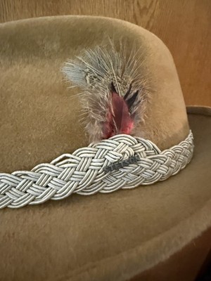 Vintage “Sovereign” Stetson Fur Felt Fedora Hat Mens 7 1/8  display picture 2