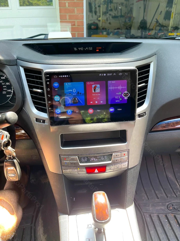 Radio de coche Android 15 estéreo Carplay GPS navegación para Subaru Outback Legacy 2009-2014 Foto 2 de 4