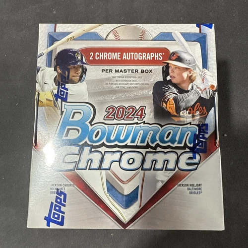 2024 Bowman Chrome Baseball Hobby Box Factory Sealed *2 GUARANTEED AUTO*