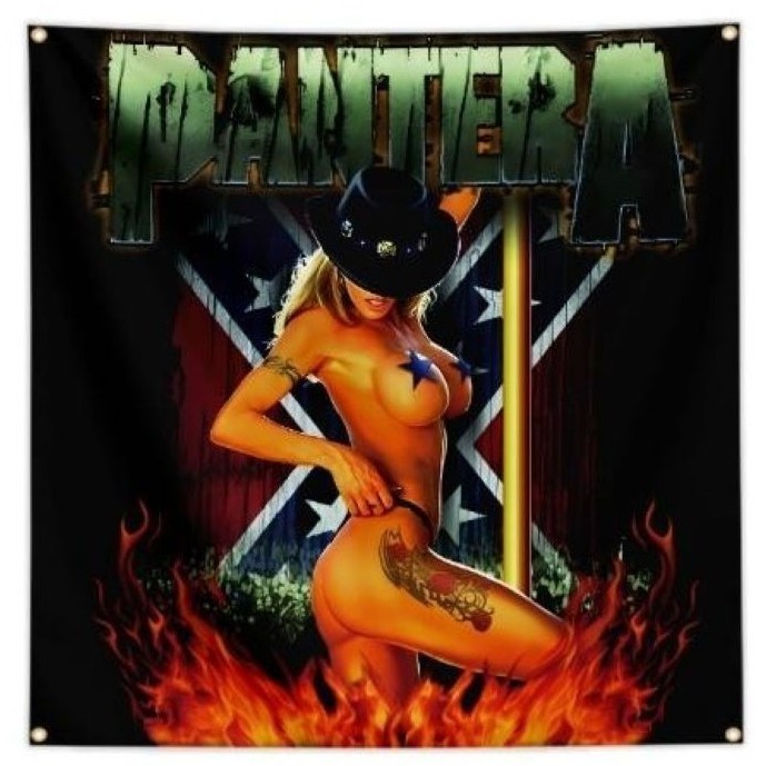 PANTERA Southern Girl 4' X 4' BANNER FLAG