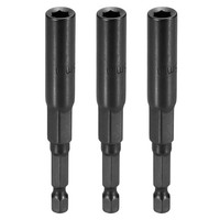 "3X Nussantrieb Bohrerspitze 5.5Mm 1/4\" 6Kant 80Mm Schwarz"