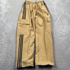 Adidas Originals 3S Cargo Pants Mens Small Cardboard Tan Black JY1392 NWT