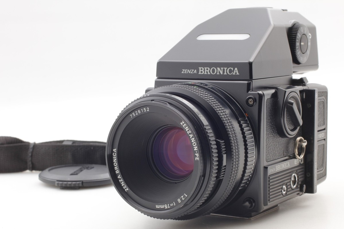 ◇美品◇BRONICA ETR-Si AE-III PE 75mm F2.8 N MINT+++] Zenza Bronica ETR Si Film Camera 75mm F2.8 PE