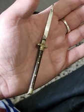 Ancien coupe-papier miniature XIXe Châtellerault, souvenir militaire