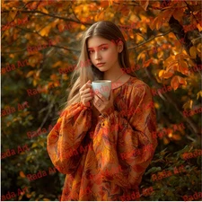 Digital ai Art Download Picture Photo Wallpaper Desktop Autumn Girl