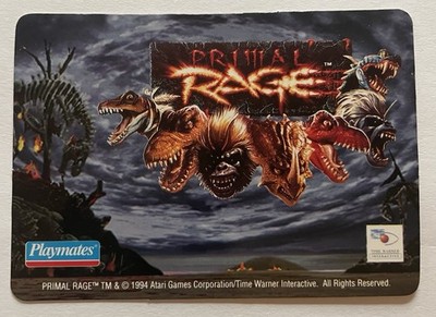 Playmates Primal Rage 1994  Talon  Card Atari Games