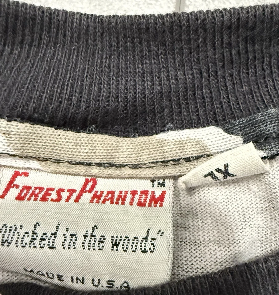 FOREST PHANTOM Wicked In The Woods Vintage Men’s Camo T-Shirt Size XL - Image 3 of 4