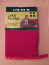 NEW EVERCARE LINT & PET HAIR PIC-UP MITT REMOVER 9 X 6