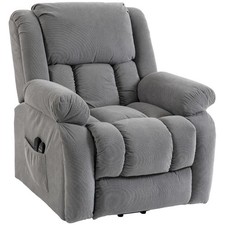Image of HOMCOM Riser Recliner Chair, Electric Recliner Chair w/ Massage and Heat