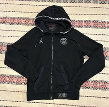 Jordan PSG Black Zip Hoodie Paris Saint Germain Football Sz S