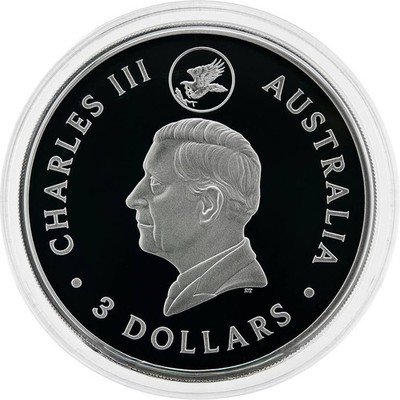 2024 P125 $3 Australia 3 oz Proof Silver Wedge-Tailed Eagle 10th