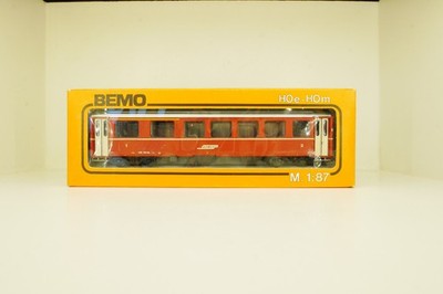 BEMO H0e 3057 Personenwagen 1./2.Klasse RhB AB1556, sehr gut in OVP